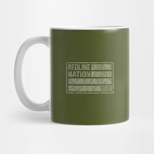 Redline Nation - Staff Car U.S. Army (Worn White on Army Green) Mug